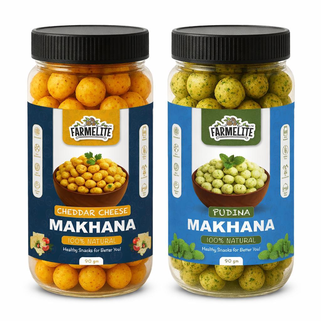 CHEEDAR CHEESE & PUDINA ROASTED MAKHANA COMBO