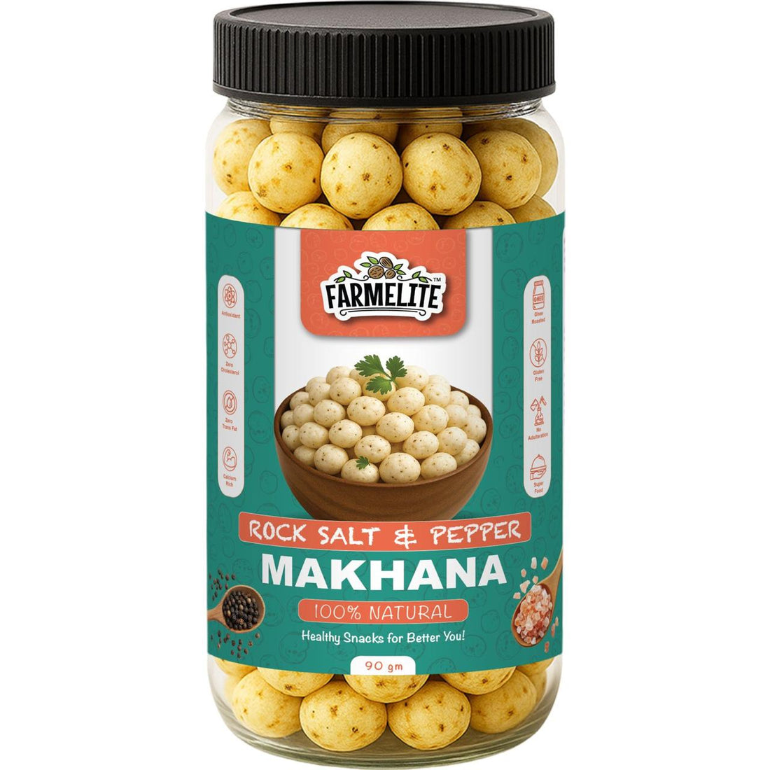 "Ghee Roasted Makhana by Farmelite – Healthy Superfood Snack