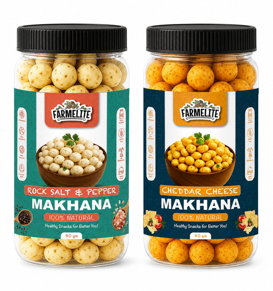 ROCK SALT & CHEDDAR CHEESE ROASTED MAKHANA COMBO