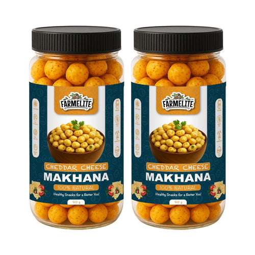 CHEDDAR CHEESE ROASTED MAKHANA (PACK OF 2) (180g)