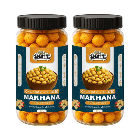 CHEDDAR CHEESE ROASTED MAKHANA (PACK OF 2) (180g)