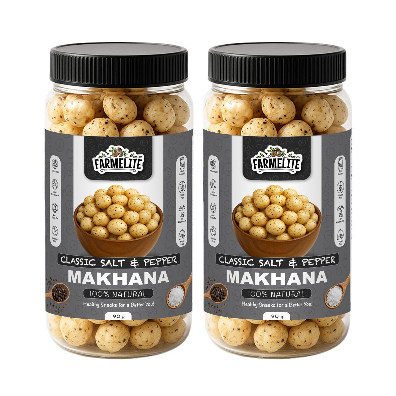CLASSIC SALT & PEPPER ROASTED MAKHANA (PACK OF 2)