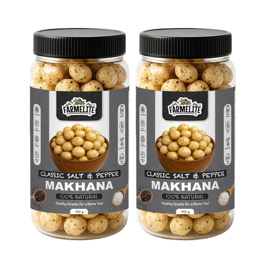 CLASSIC SALT & PEPPER ROASTED MAKHANA (PACK OF 2)