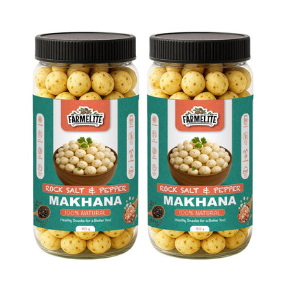 ROCK SALT & PEPPER ROASTED MAKHANA (PACK OF 2) (180g)