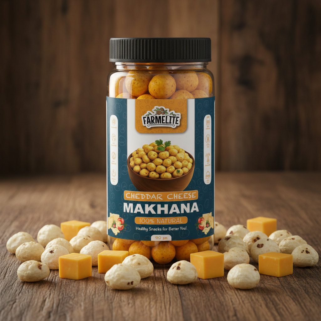 Cheddar Cheese Makhana - Rustic Table