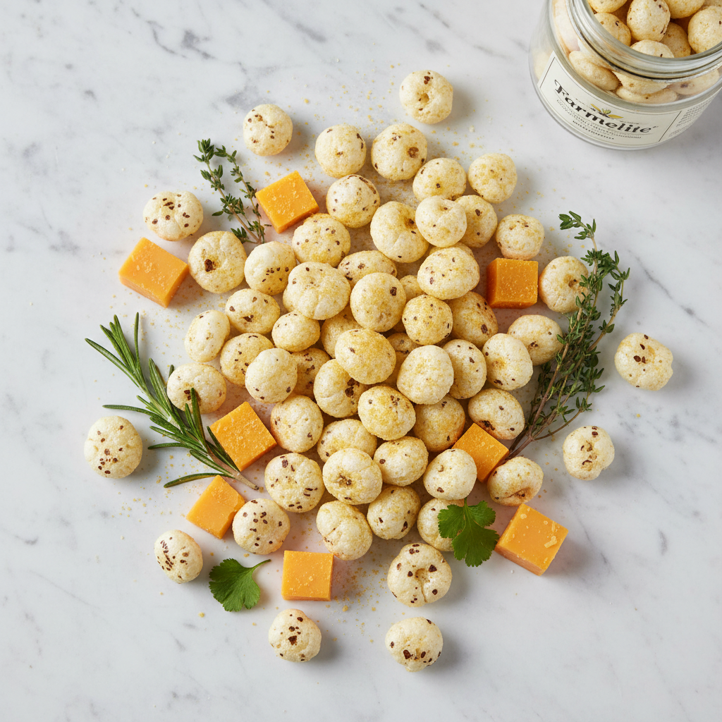 Cheese Makhana - Flat Lay