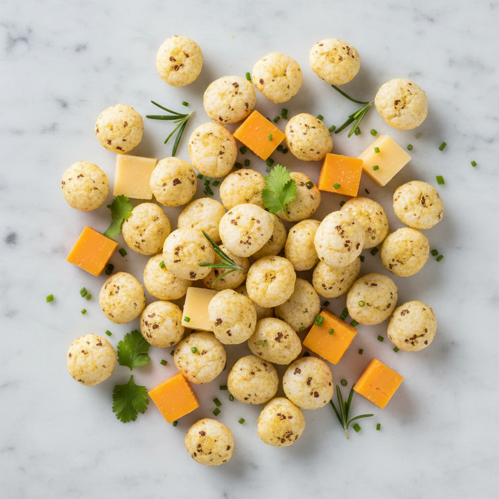 Cheese Makhana - Flat Lay