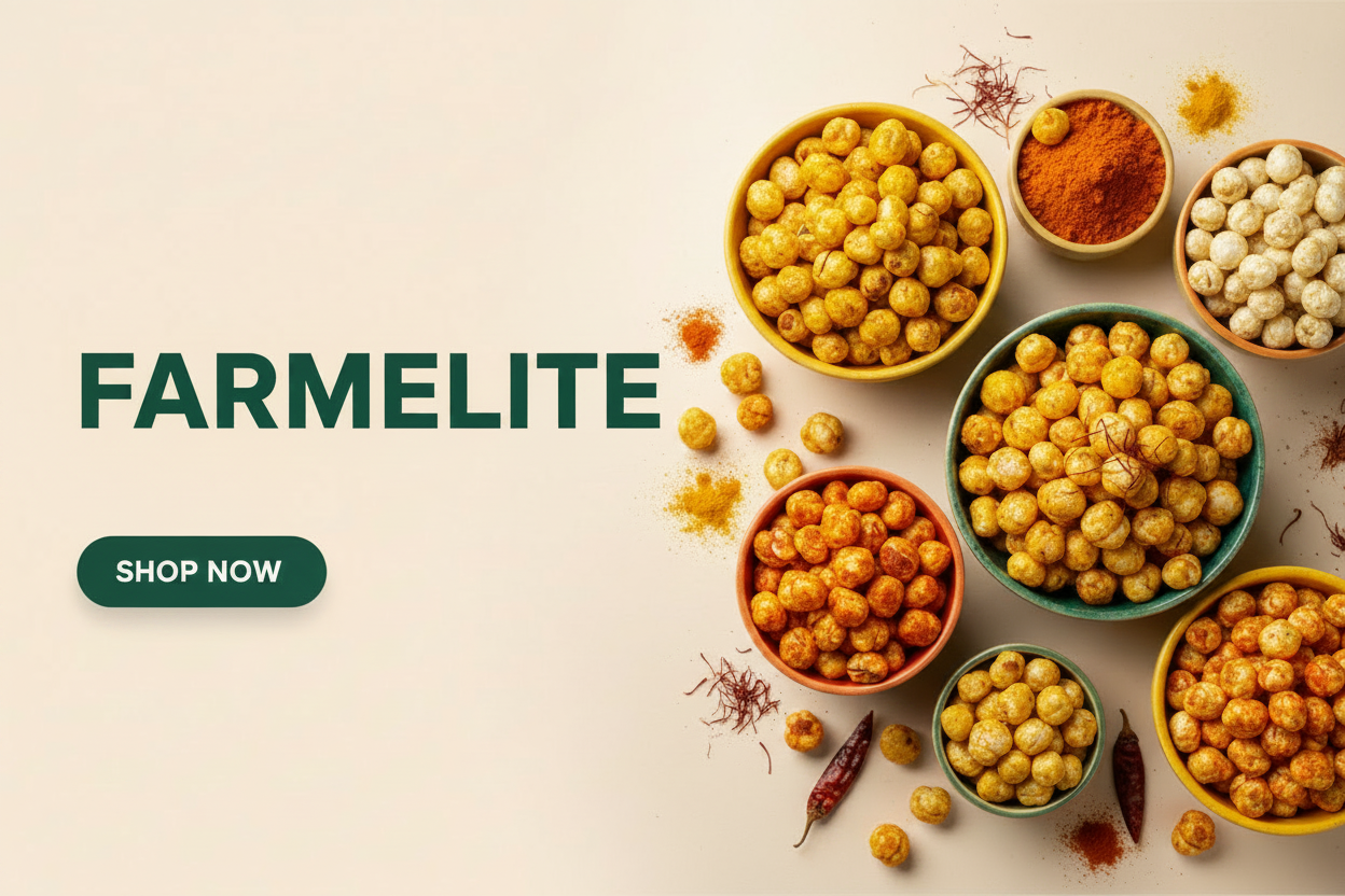 Farmelite Banner - No Red, Pudina Makhana