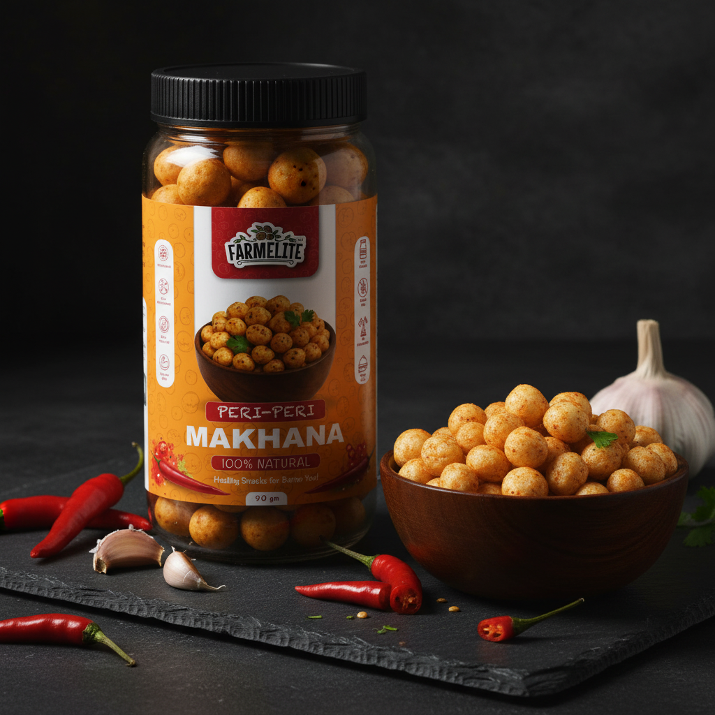 Farmelite Peri-Peri Makhana - Dark Slate