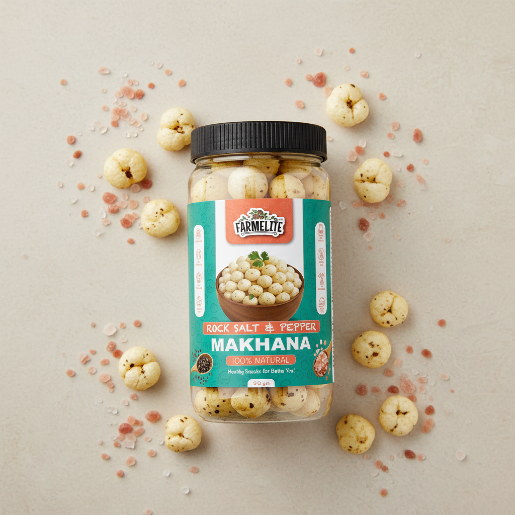 Rock Salt Makhana - Beige Overhead