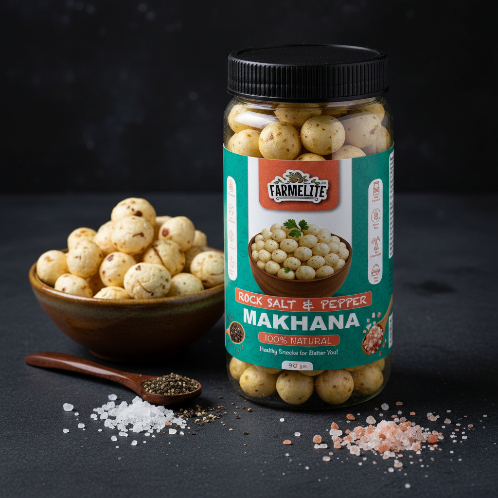 Rock Salt Makhana - Dark Slate